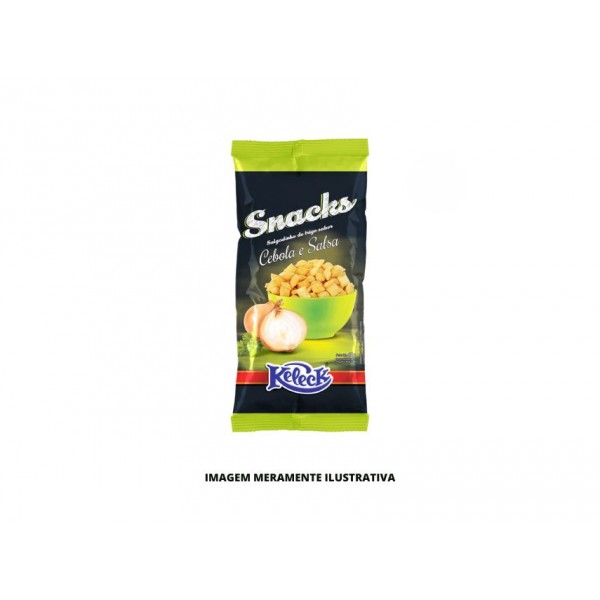 SNACK - KELECK - 40g - CEBOLA E SALSA - CX24